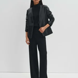 OPUS Lederblazer Noebe Schwarz Online Bestellen^Damen Blazer / Westen
