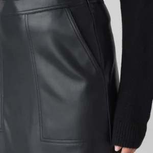 OPUS Lederrock Relvina Edgy Schwarz Online Bestellen^Damen Röcke