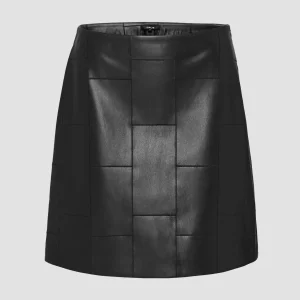 OPUS Lederrock Romela Schwarz Online Bestellen^Damen Röcke