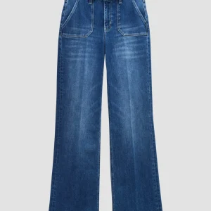 OPUS Long Flared Jeans Carie Utility Blau Online Bestellen^Damen Jeans