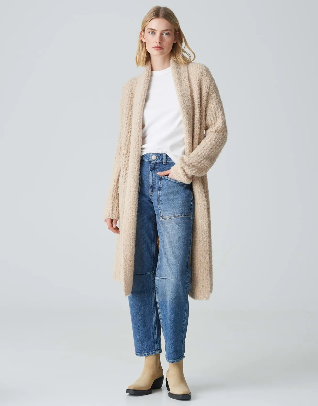 longstrickjacke_dulina_beige_online_bestellen_1.webp OPUS Longstrickjacke Dulina Beige Online Bestellen^Damen Strick