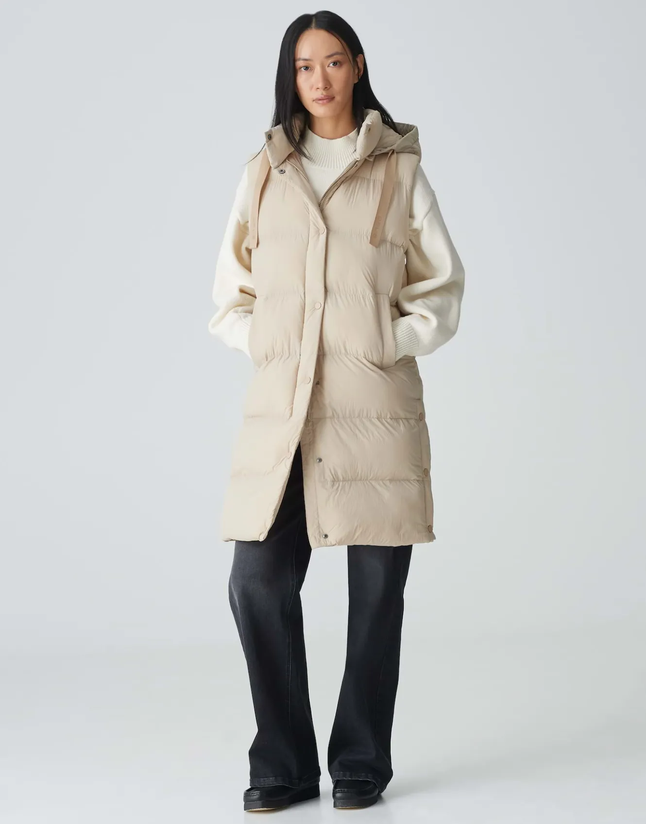 longweste_wigilo_beige_online_bestellen_6.webp OPUS Longweste Wigilo Beige Online Bestellen^Damen Jacken / Mäntel | Blazer / Westen