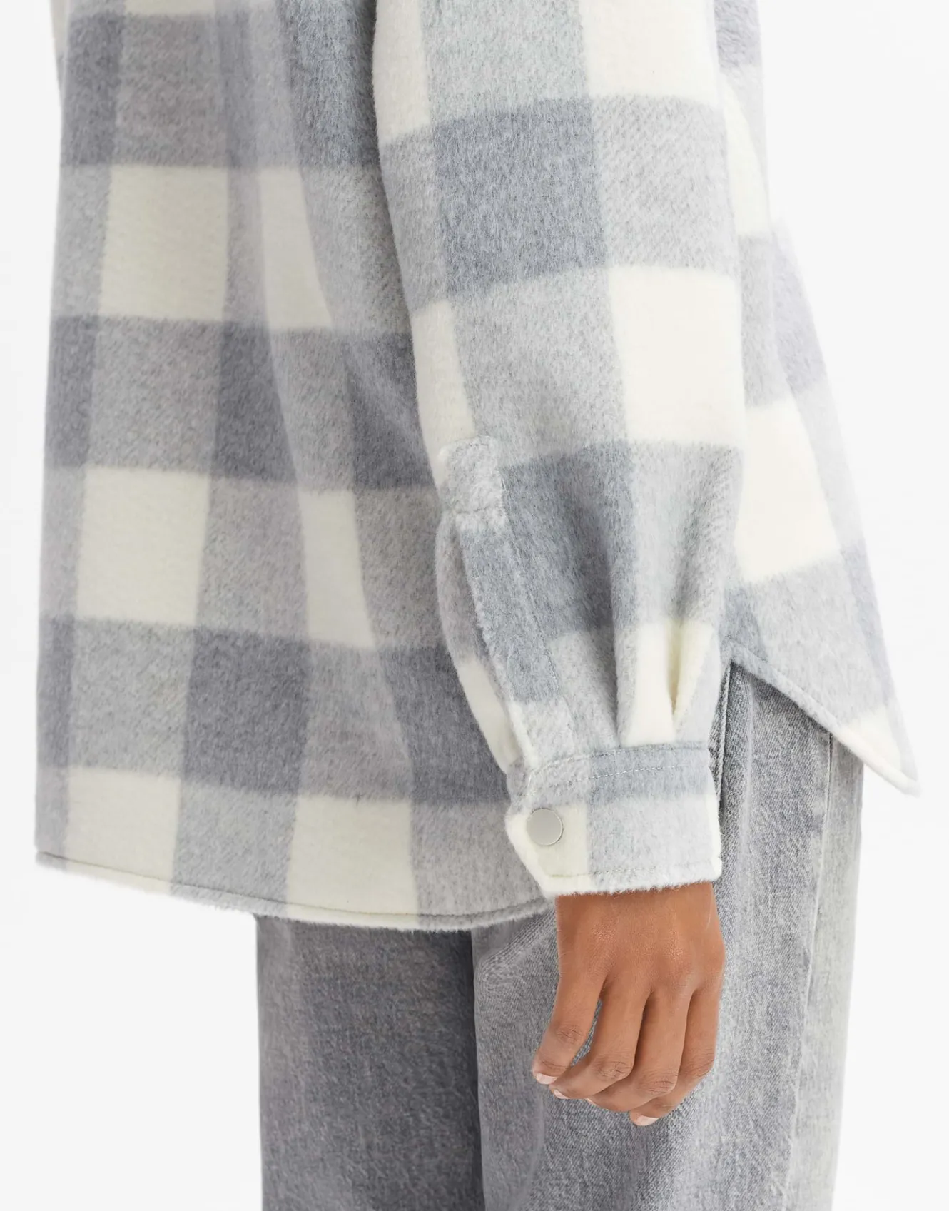 overshirt_julola_check_grau_online_bestellen_3.webp OPUS Overshirt Julola Check Grau Online Bestellen^Damen Blazer / Westen