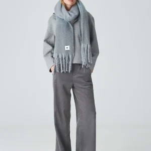 OPUS Oversize Schal Amovi Scarf Grau Online Bestellen^Damen Accessoires