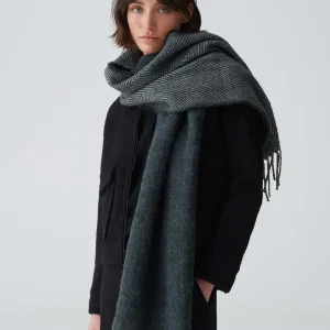 OPUS Oversize Schal Aneda Scarf Grau Online Bestellen^Damen Accessoires
