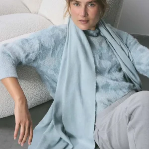 OPUS Oversize Schal Anell Scarf Blau Online Bestellen^Damen Accessoires