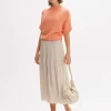 OPUS Plisseerock Ribane Shimmer Beige Online Bestellen^Damen Röcke