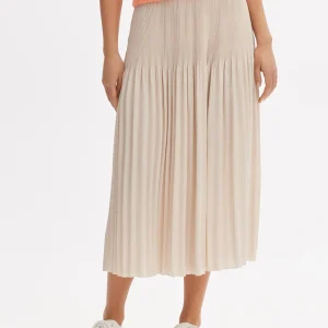 OPUS Plisseerock Ribane Shimmer Beige Online Bestellen^Damen Röcke