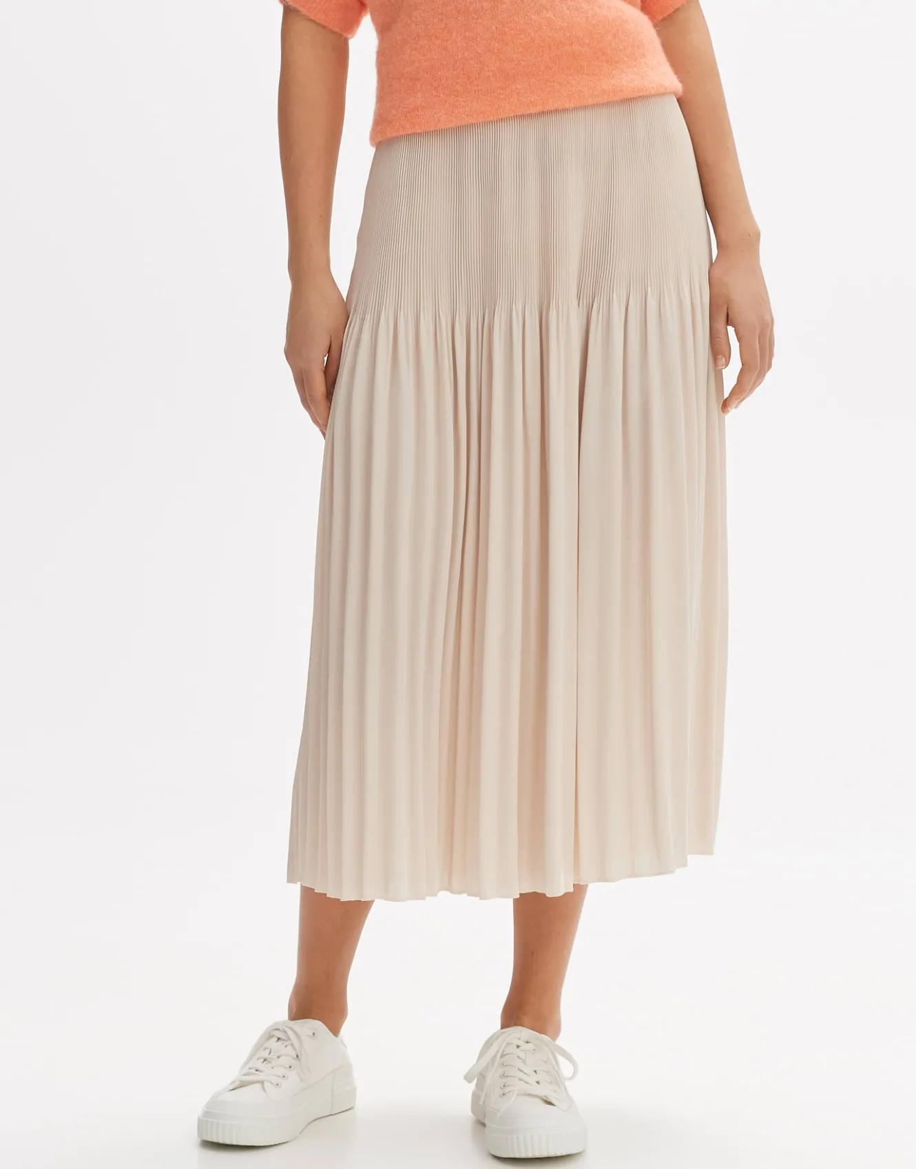 plisseerock_ribane_shimmer_beige_online_bestellen_1.webp OPUS Plisseerock Ribane Shimmer Beige Online Bestellen^Damen Röcke