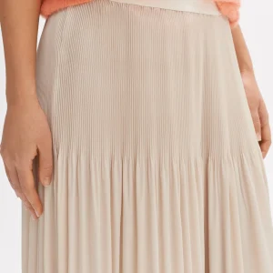 OPUS Plisseerock Ribane Shimmer Beige Online Bestellen^Damen Röcke