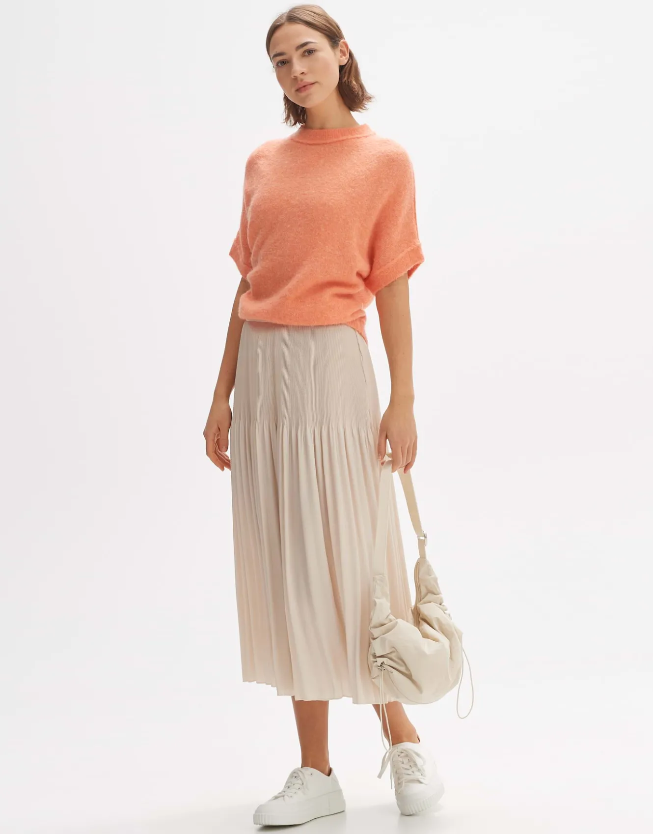 plisseerock_ribane_shimmer_beige_online_bestellen_5.webp OPUS Plisseerock Ribane Shimmer Beige Online Bestellen^Damen Röcke