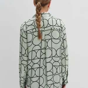 OPUS Printbluse Zeline Grün Online Bestellen^Damen Blusen