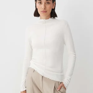 OPUS Rippshirt Karrie Weiß Online Bestellen^Damen Shirts