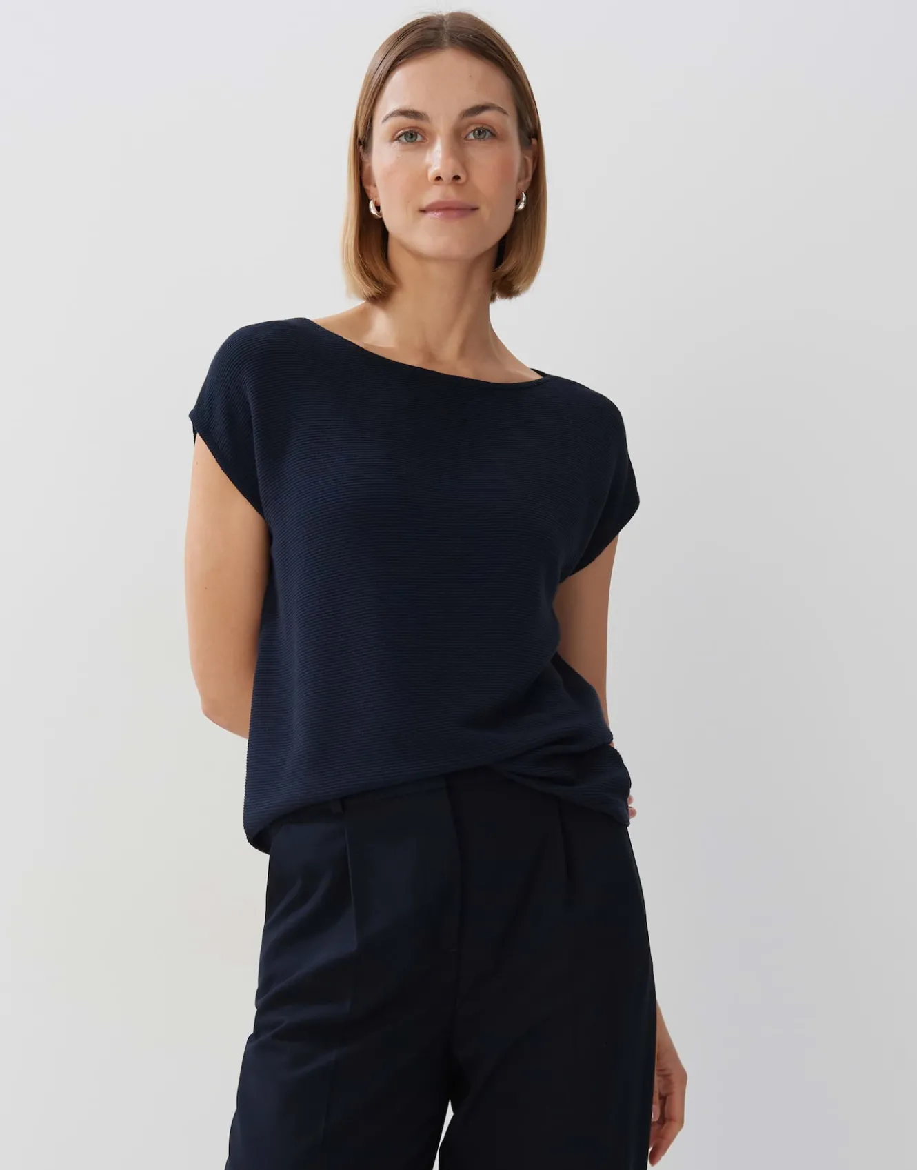 rippshirt_kayuki_blau_online_bestellen_1.webp OPUS Rippshirt Kayuki Blau Online Bestellen^Damen Shirts