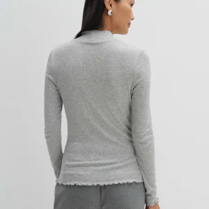 OPUS Rippshirt Kinara Grau Online Bestellen^Damen Basics | Shirts