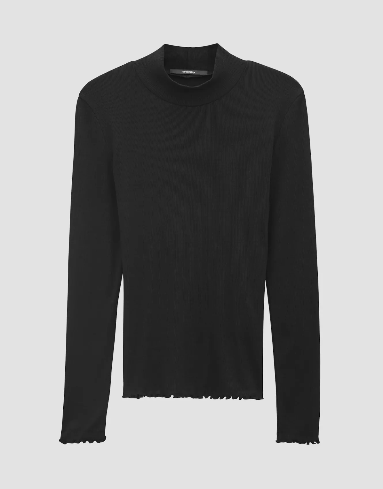 rippshirt_kinara_schwarz_online_bestellen_7.webp OPUS Rippshirt Kinara Schwarz Online Bestellen^Damen Basics | Shirts