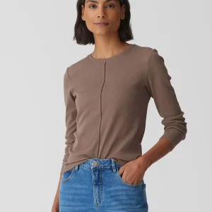 OPUS Rippshirt Sadalie Braun Online Bestellen^Damen Basics | Shirts