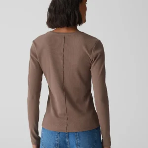 OPUS Rippshirt Sadalie Braun Online Bestellen^Damen Basics | Shirts