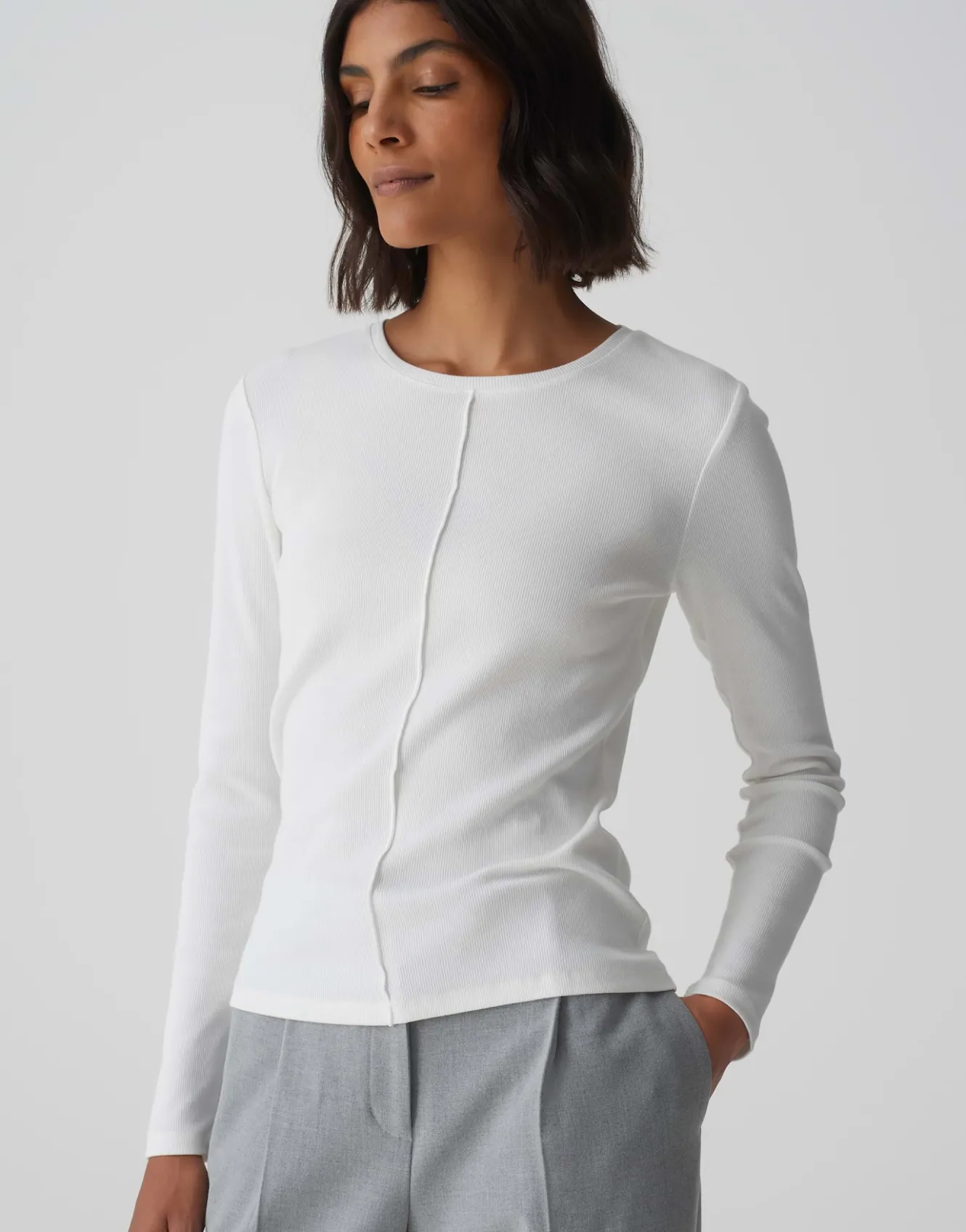 rippshirt_sadalie_wei_online_bestellen_1.webp OPUS Rippshirt Sadalie Weiß Online Bestellen^Damen Basics | Shirts