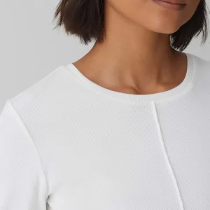 OPUS Rippshirt Sadalie Weiß Online Bestellen^Damen Basics | Shirts