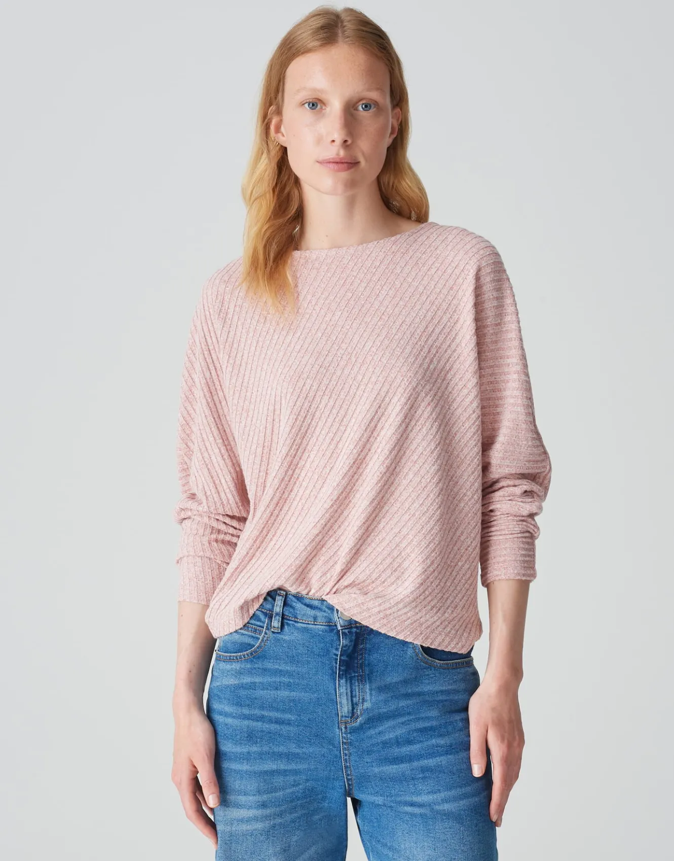 rippshirt_sakim_ros_online_bestellen_1.webp OPUS Rippshirt Sakim Rosé Online Bestellen^Damen Shirts