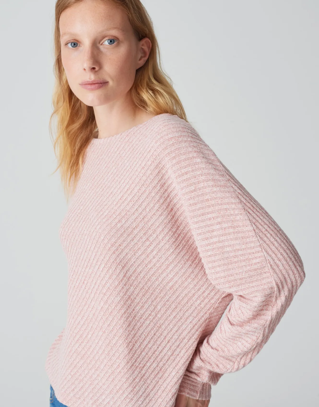 rippshirt_sakim_ros_online_bestellen_3.webp OPUS Rippshirt Sakim Rosé Online Bestellen^Damen Shirts