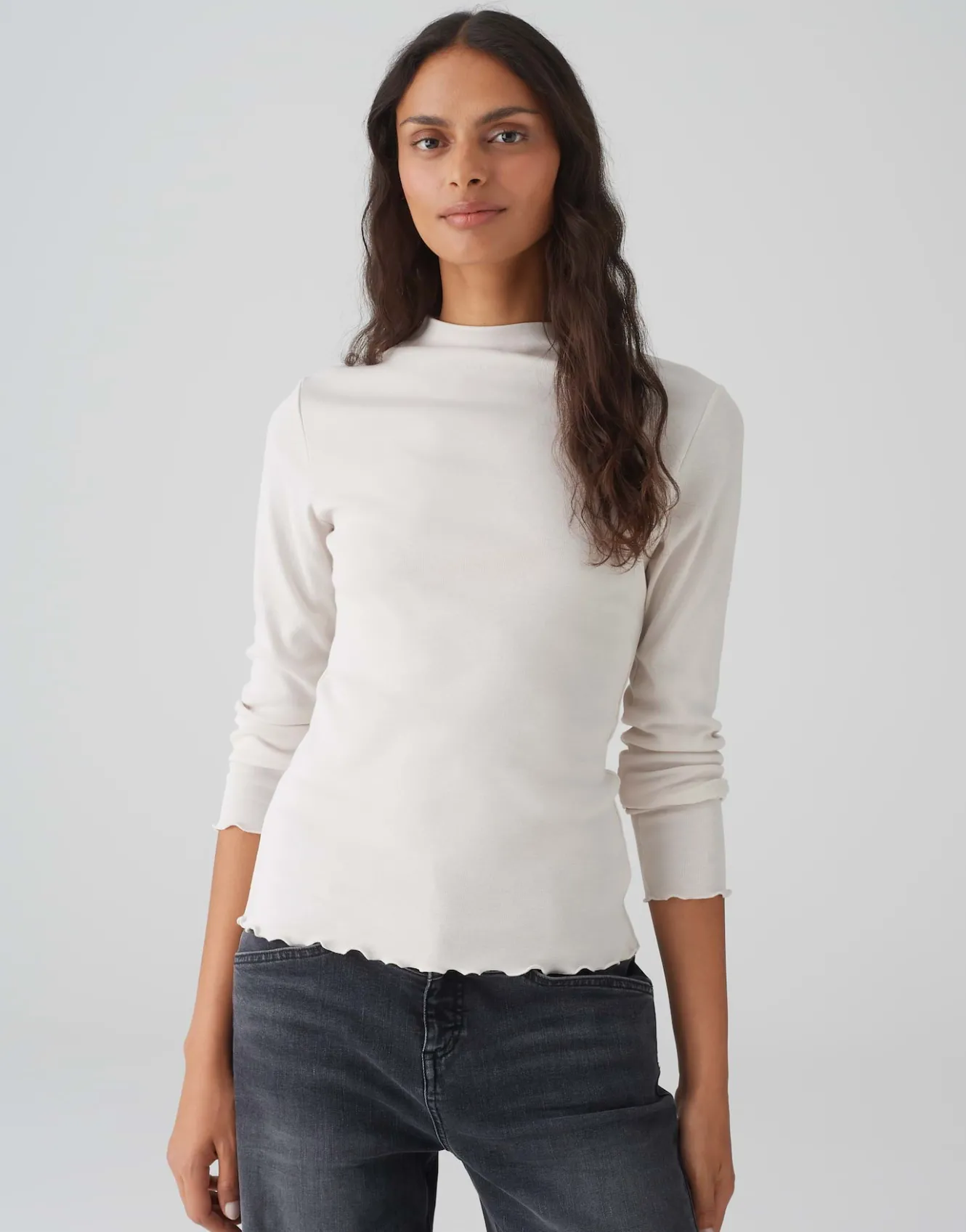 rippshirt_soninchen_beige_online_bestellen_1.webp OPUS Rippshirt Soninchen Beige Online Bestellen^Damen Shirts