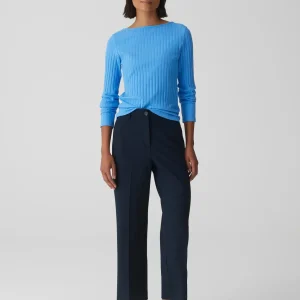OPUS Rippshirt Sovke Blau Online Bestellen^Damen Shirts