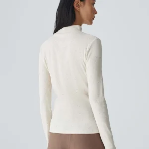 OPUS Rippshirt Suhanna Weiß Online Bestellen^Damen Shirts
