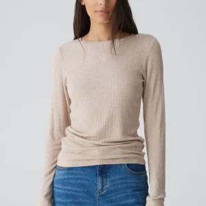 OPUS Rippshirt Sulikko Soft Beige Online Bestellen^Damen Shirts