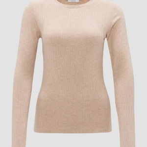 OPUS Rippshirt Sulikko Soft Beige Online Bestellen^Damen Shirts