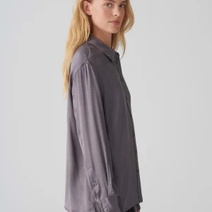OPUS Satinbluse Fenzy Grau Online Bestellen^Damen Blusen