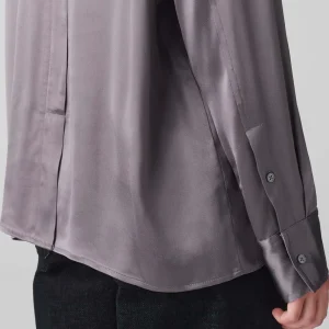 OPUS Satinbluse Fenzy Grau Online Bestellen^Damen Blusen