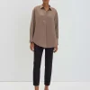 OPUS Satinbluse Zanza Beige Online Bestellen^Damen Blusen