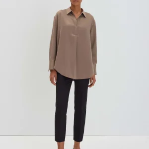 OPUS Satinbluse Zanza Beige Online Bestellen^Damen Blusen