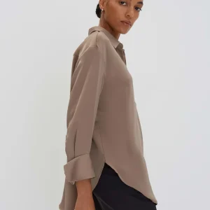 OPUS Satinbluse Zanza Beige Online Bestellen^Damen Blusen