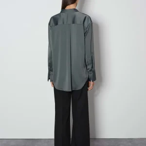 OPUS Satinbluse Zanza Grau Online Bestellen^Damen Blusen
