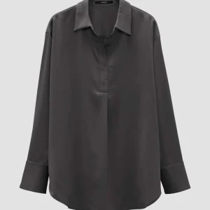 OPUS Satinbluse Zanza Grau Online Bestellen^Damen Blusen