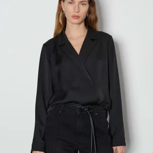 OPUS Satinbluse Zariana Schwarz Online Bestellen^Damen Blusen