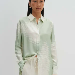 OPUS Satinbluse Zisakia Grün Online Bestellen^Damen Blusen