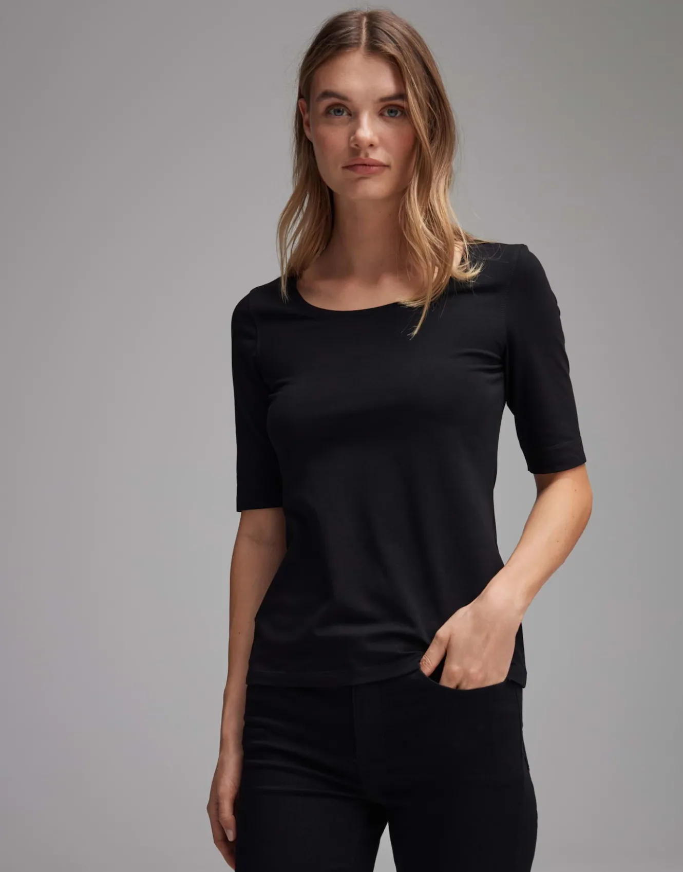 shirt_serta_schwarz_online_bestellen_1.webp OPUS Shirt Serta Schwarz Online Bestellen^Damen Basics | Shirts