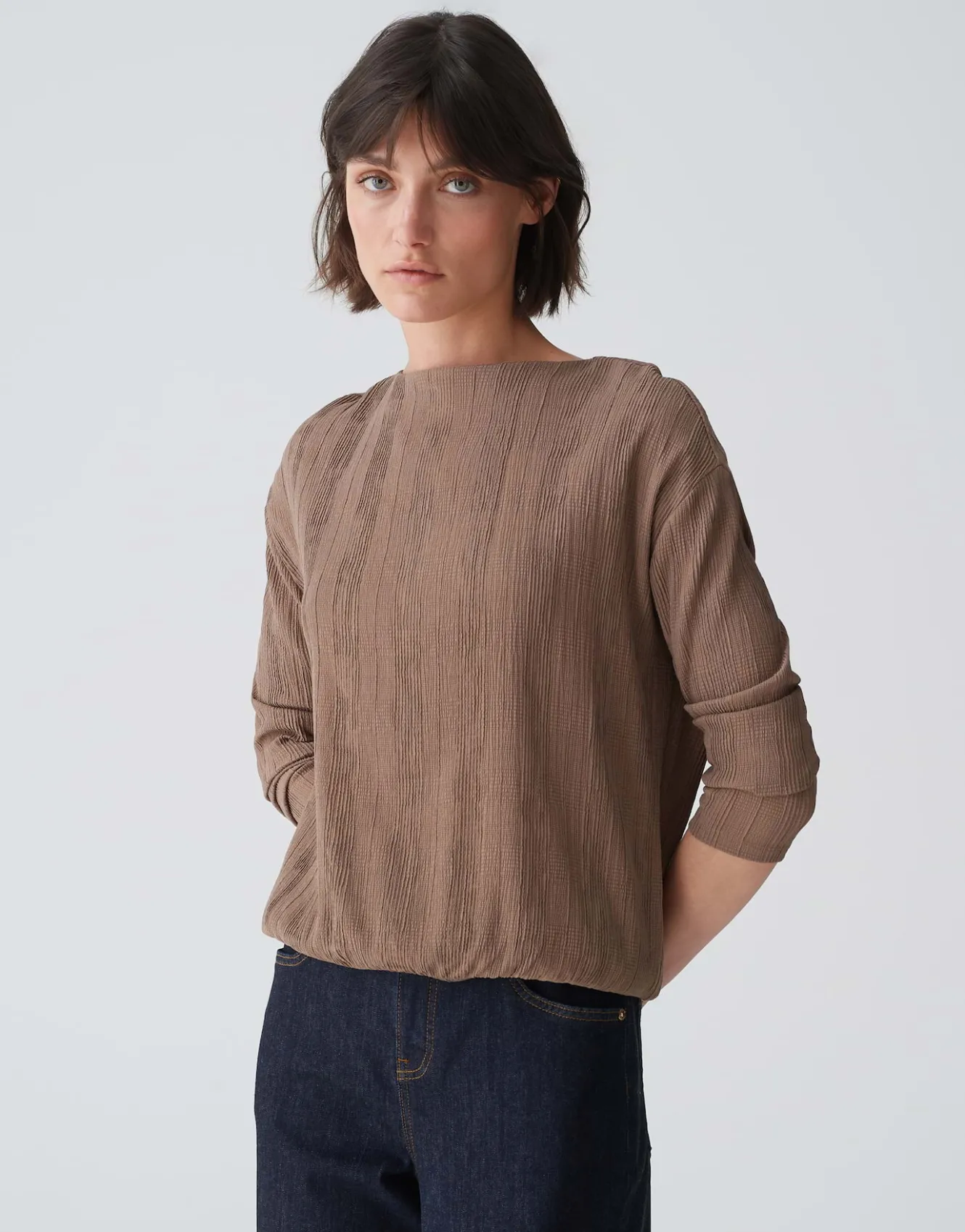 shirt_silasum_braun_online_bestellen_1.webp OPUS Shirt Silasum Braun Online Bestellen^Damen Shirts