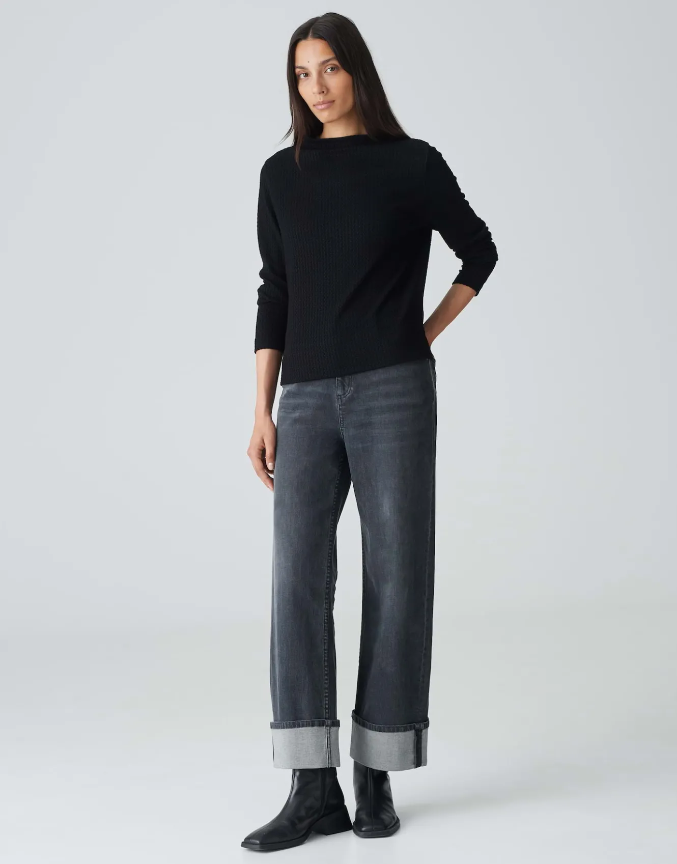 shirt_sufu_schwarz_online_bestellen_0.webp OPUS Shirt Sufu Schwarz Online Bestellen^Damen Shirts