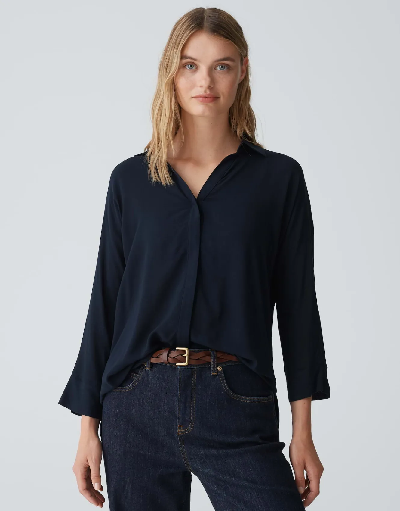shirtbluse_flavena_blau_online_bestellen_1.webp OPUS Shirtbluse Flavena Blau Online Bestellen^Damen Blusen