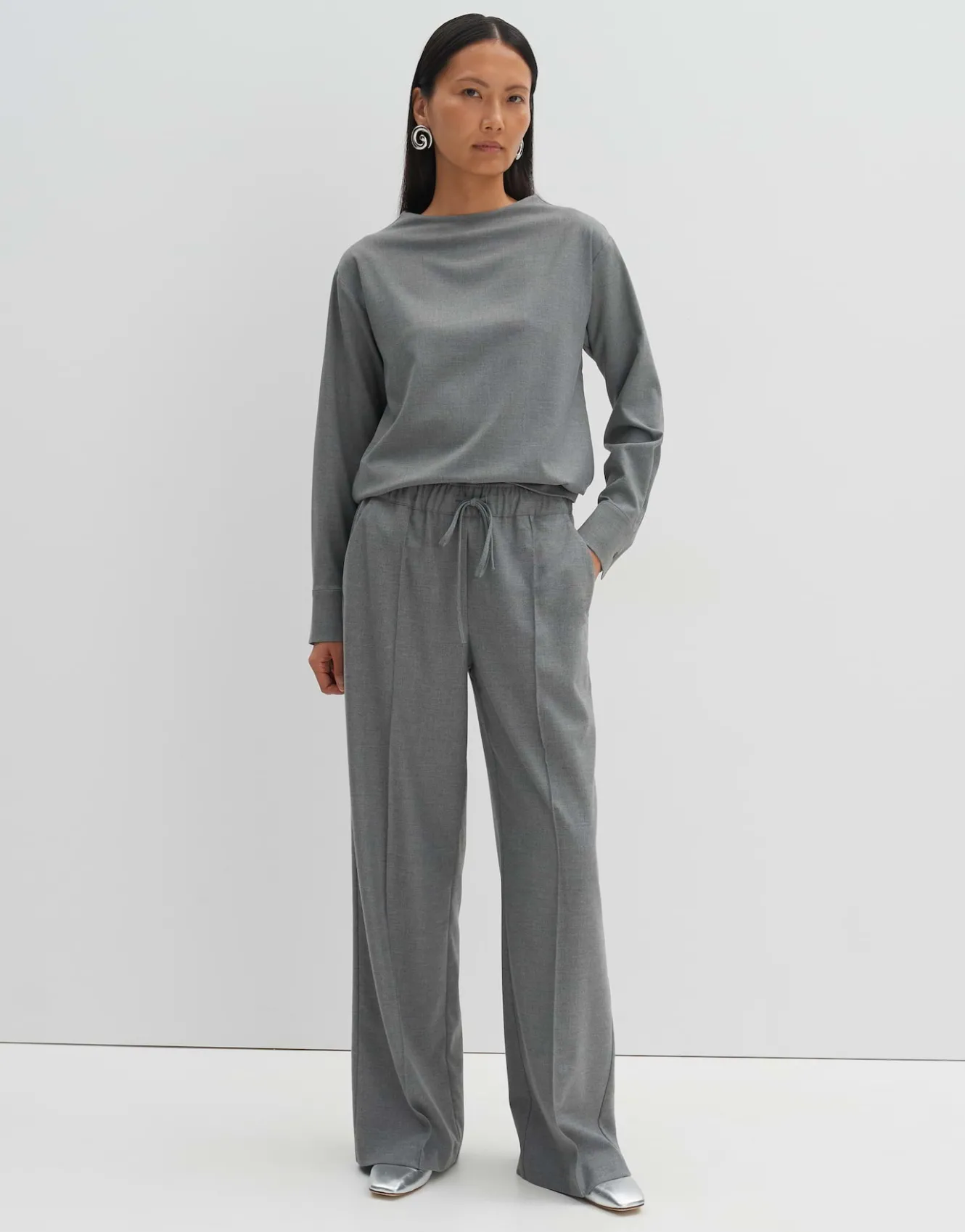 shirtbluse_zalene_grau_online_bestellen_0.webp OPUS Shirtbluse Zalene Grau Online Bestellen^Damen Blusen