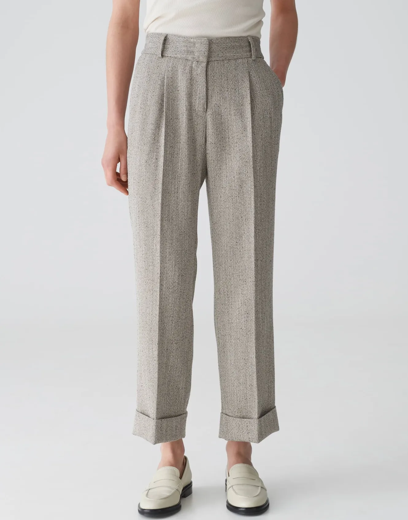 slacks_mitina_remix_braun_online_bestellen_1.webp OPUS Slacks Mitina Remix Braun Online Bestellen^Damen Hosen