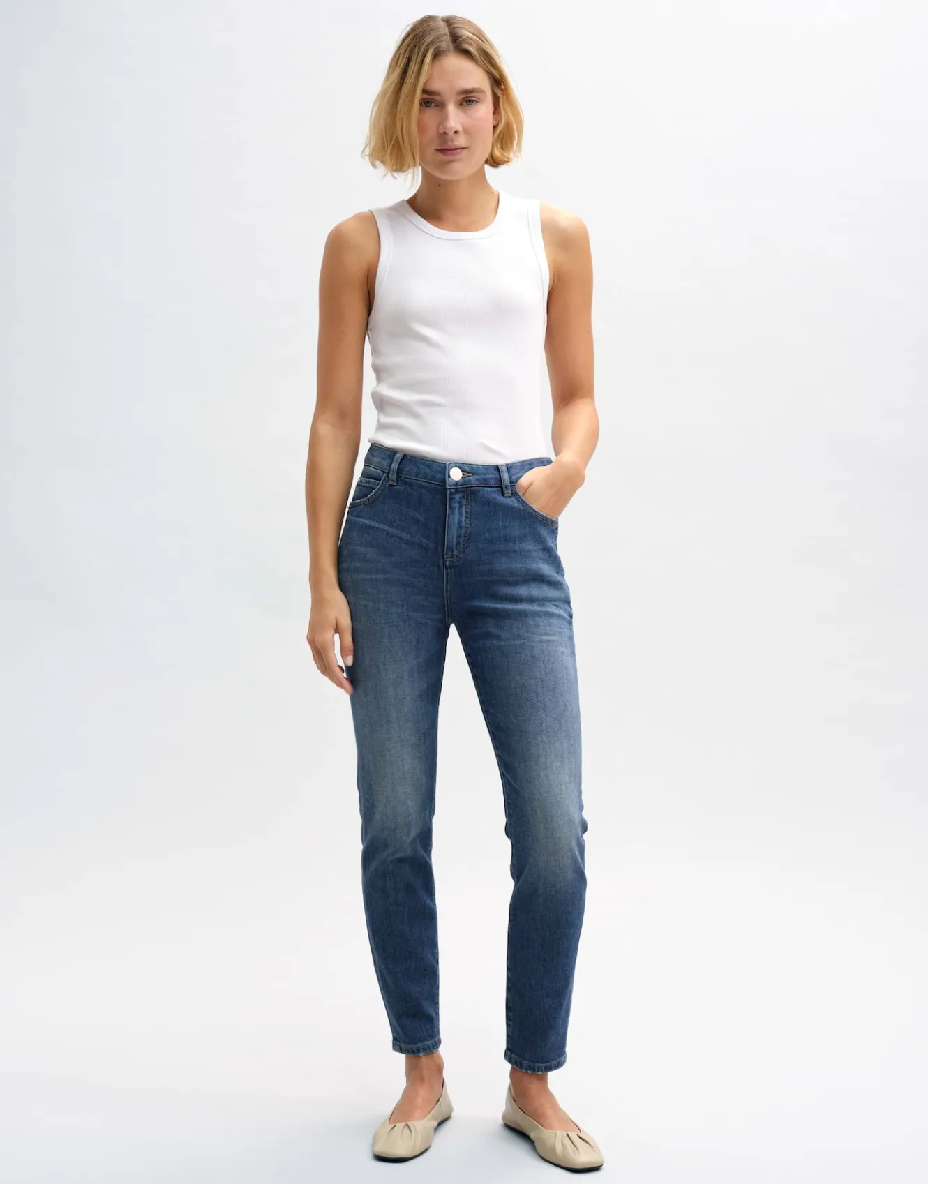 slim_jeans_evita_blau_online_bestellen_0.webp OPUS Slim Jeans Evita Blau Online Bestellen^Damen Jeans