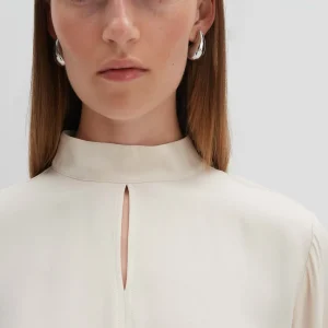 OPUS Stehkragenbluse Zeuna Weiß Online Bestellen^Damen Blusen