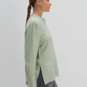 OPUS Stehkragenbluse Ziano Grün Online Bestellen^Damen Blusen