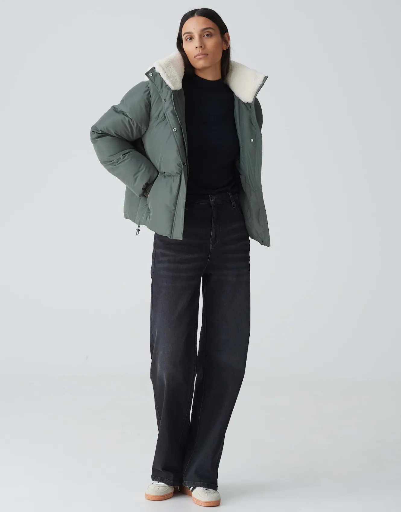 steppjacke_haide_grn_online_bestellen_6.webp OPUS Steppjacke Haide Grün Online Bestellen^Damen Jacken / Mäntel